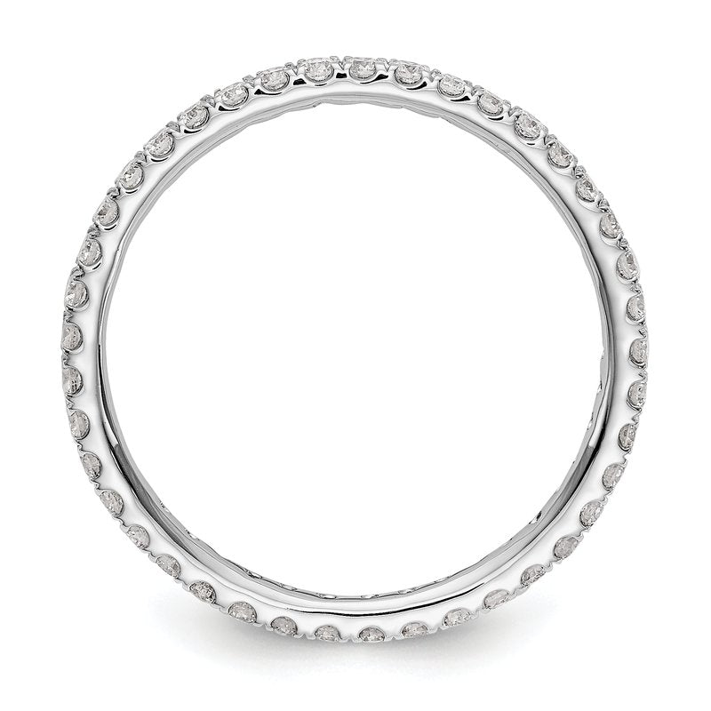 14K Rose Gold 1/2 carat Lab Grown Diamond VS+ F+ Size 4.5 Complete Eternity Band