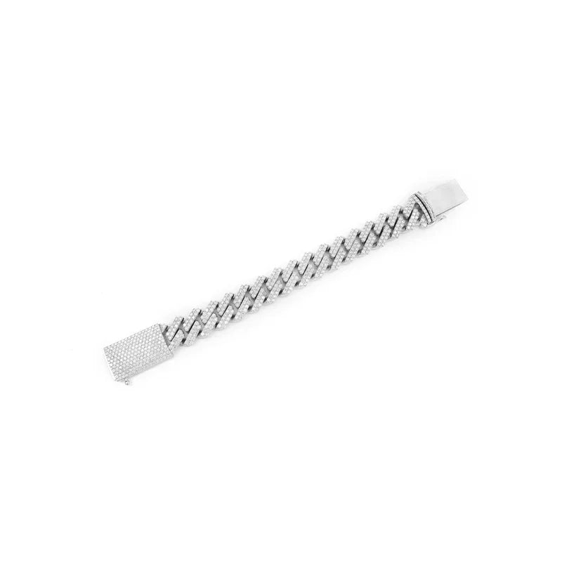 19mm Raised Cuban Link Bracelet 14K 25.75ctw