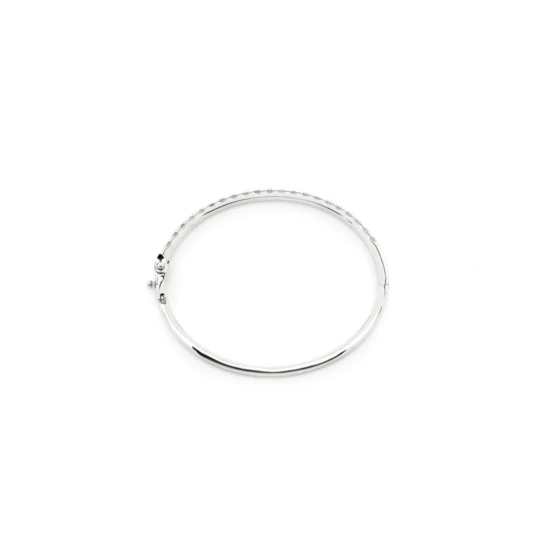 10pt Scallop Bangle Bracelet 14K 2.00ctw