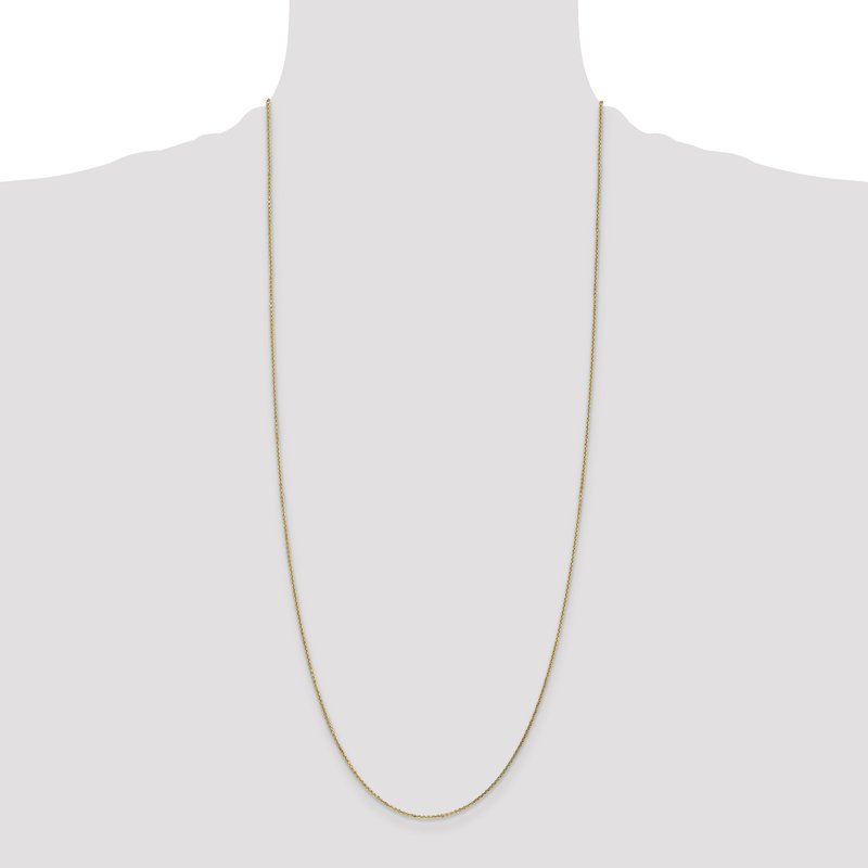 14K 14 inch .95mm Diamond-cut Cable with Lobster Clasp Chain