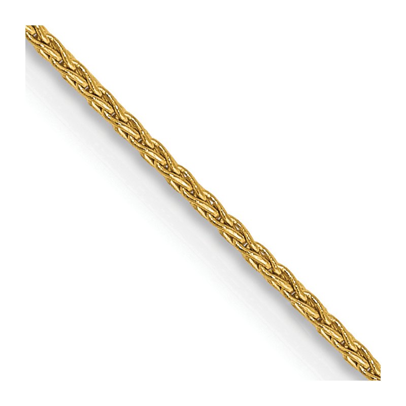 14k 10 inch 1mm Parisian Wheat with Lobster Clasp Anklet