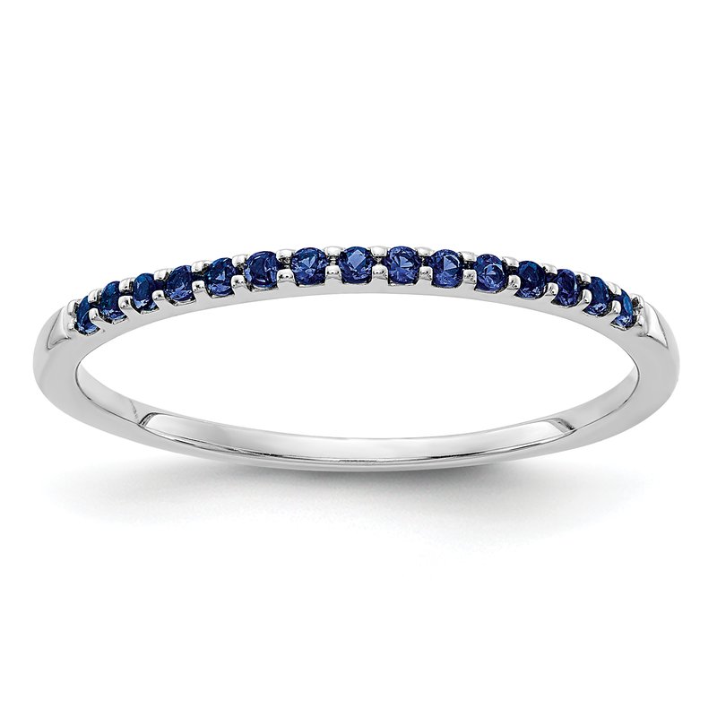 14k White Gold Diamond Band