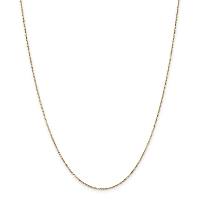 14K 14 inch .9mm Cable with Spring Ring Clasp Chain