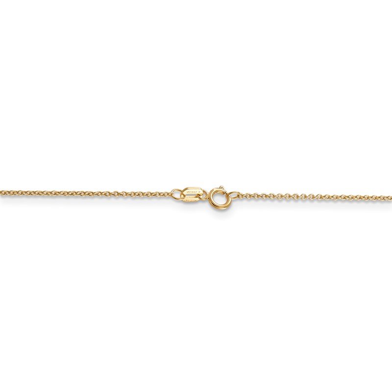 14K 14 inch .9mm Cable with Spring Ring Clasp Chain