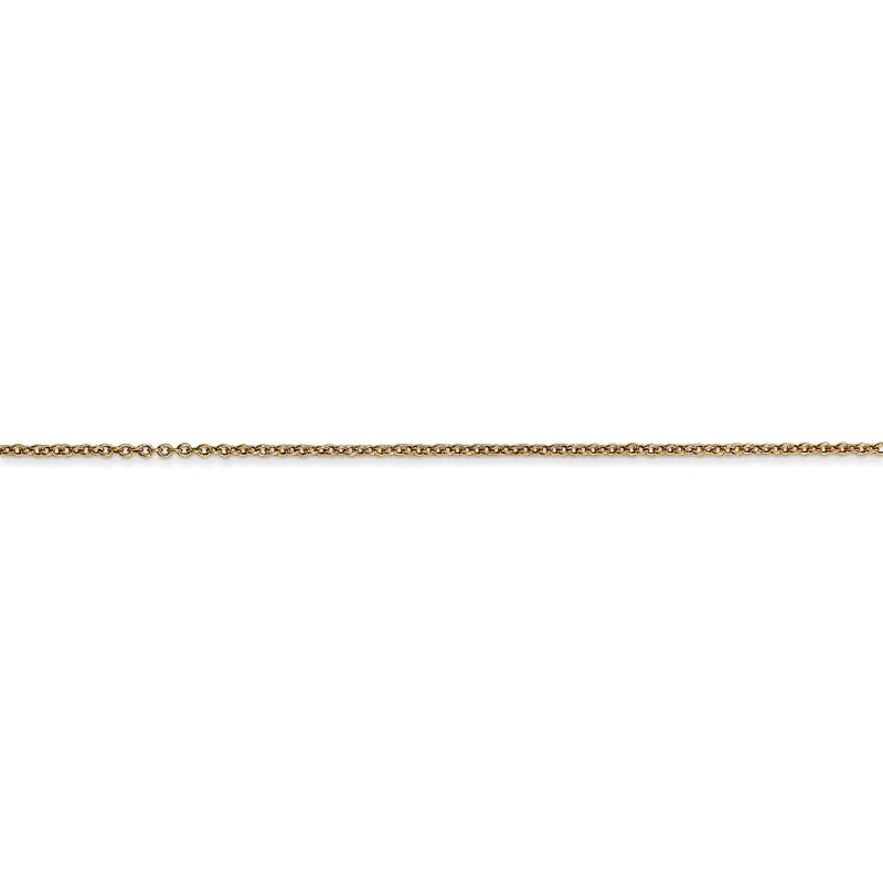 14K 14 inch .9mm Cable with Spring Ring Clasp Chain