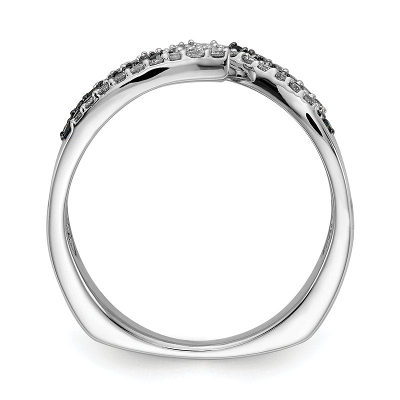14k White Gold Blue/White Fancy Diamond Ring