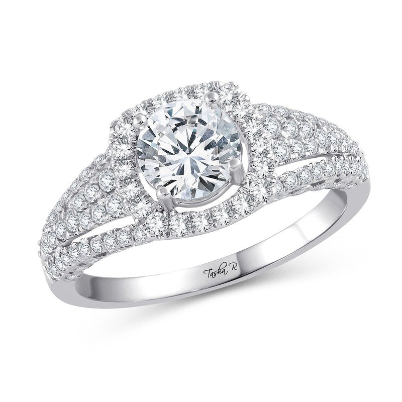 14K 0.64Ct Diam Semi Mount Ring