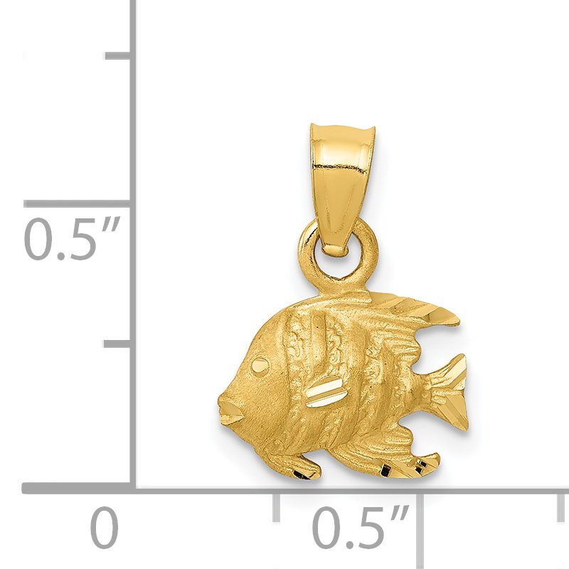 14K Bannerfish Pendant