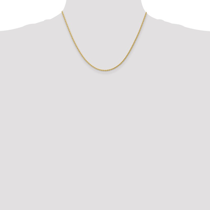 14k 10 inch 1.75mm Parisian Wheat with Lobster Clasp Anklet