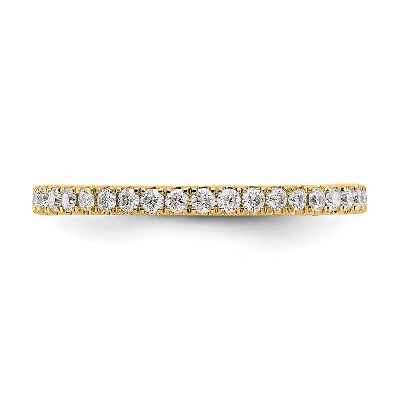 14K Rose Gold 1/2 carat Lab Grown Diamond VS+ F+ Size 4.5 Complete Eternity Band