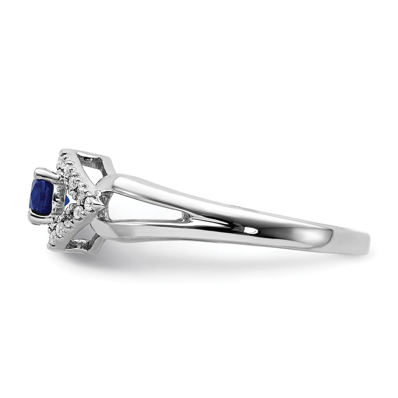 14k Diamond and Emerald Ring