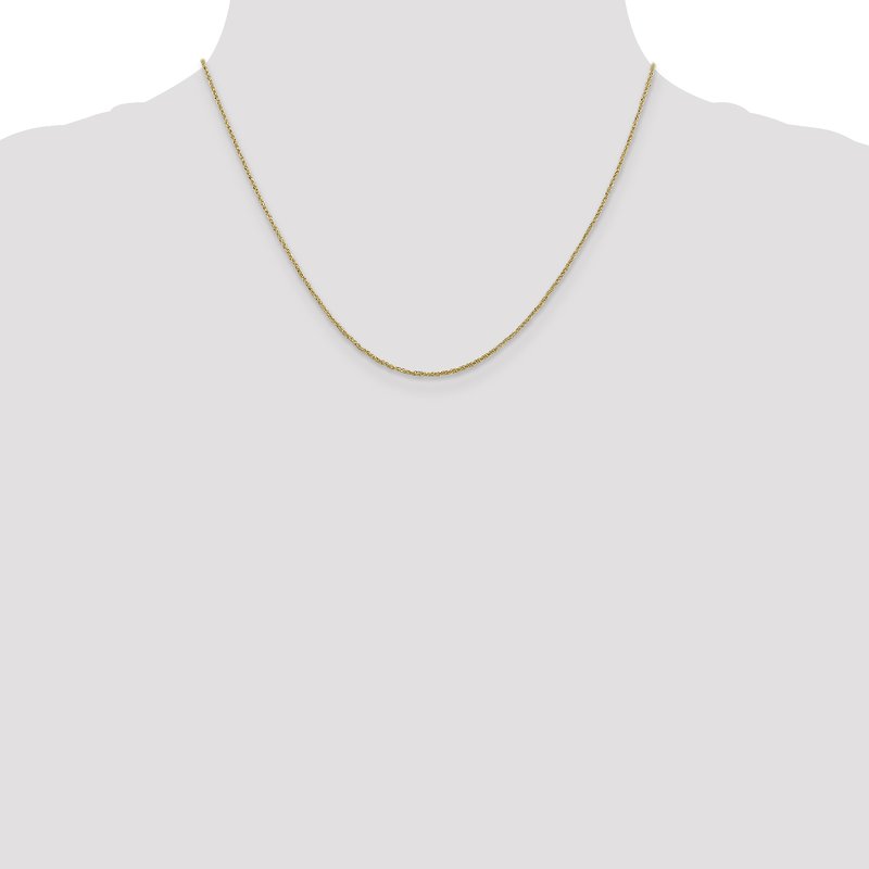 14K 14 inch 1.1mm Ropa with Spring Ring Clasp Chain
