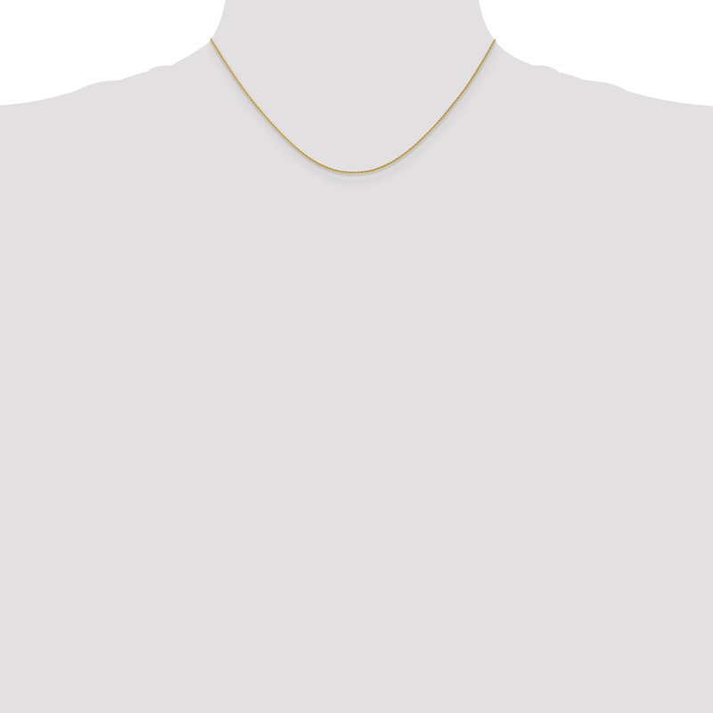 14k 10 inch 1mm Parisian Wheat with Lobster Clasp Anklet