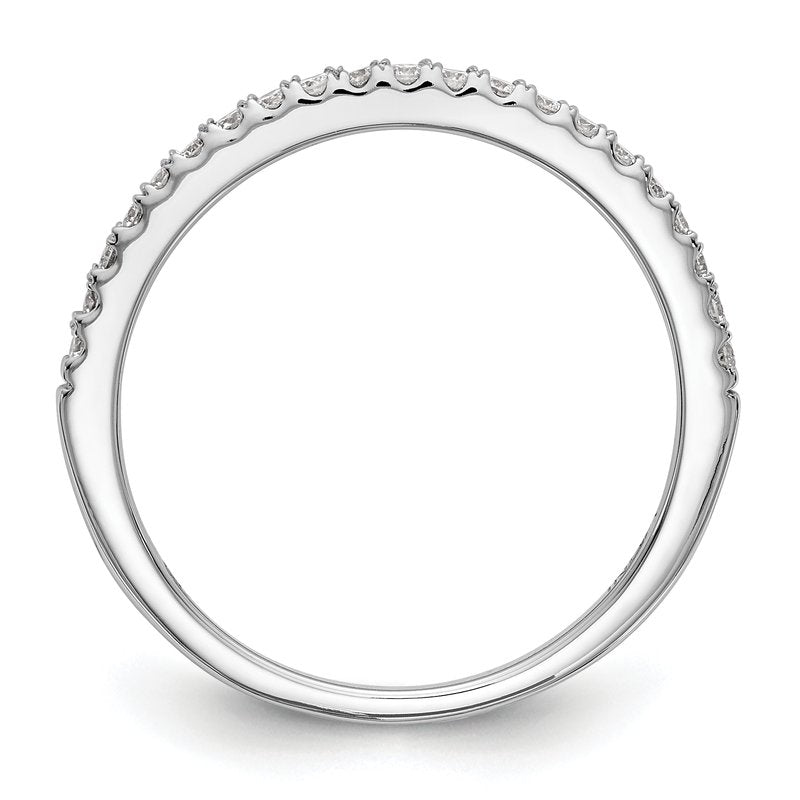 14K White Gold 1/6 carat Lab Grown Diamond VS+ F+ Complete Wedding Band