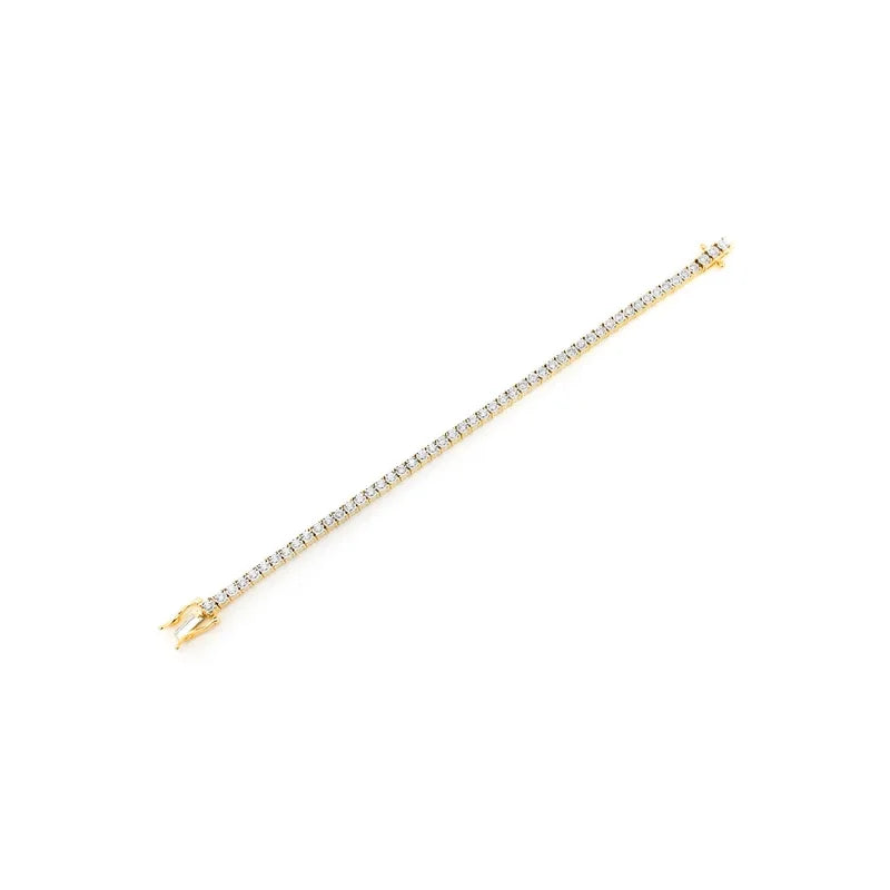 6pt Miracle Set Tennis Bracelet 14K 2.75ctw
