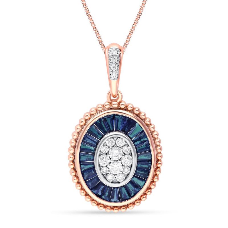 14K Sapphire Pendant
