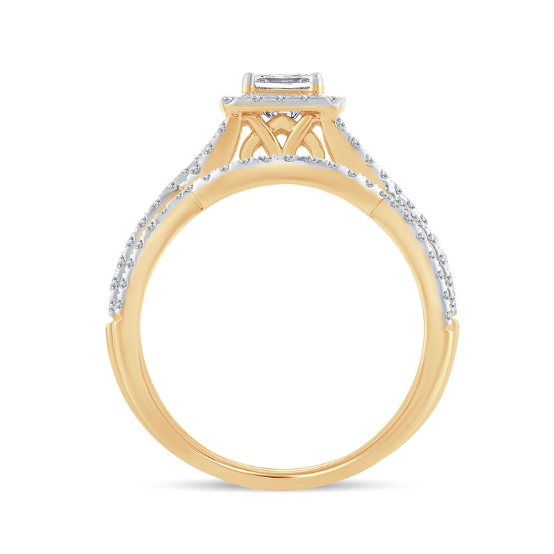 14K 1.00Ct Diamond Bridal Set
