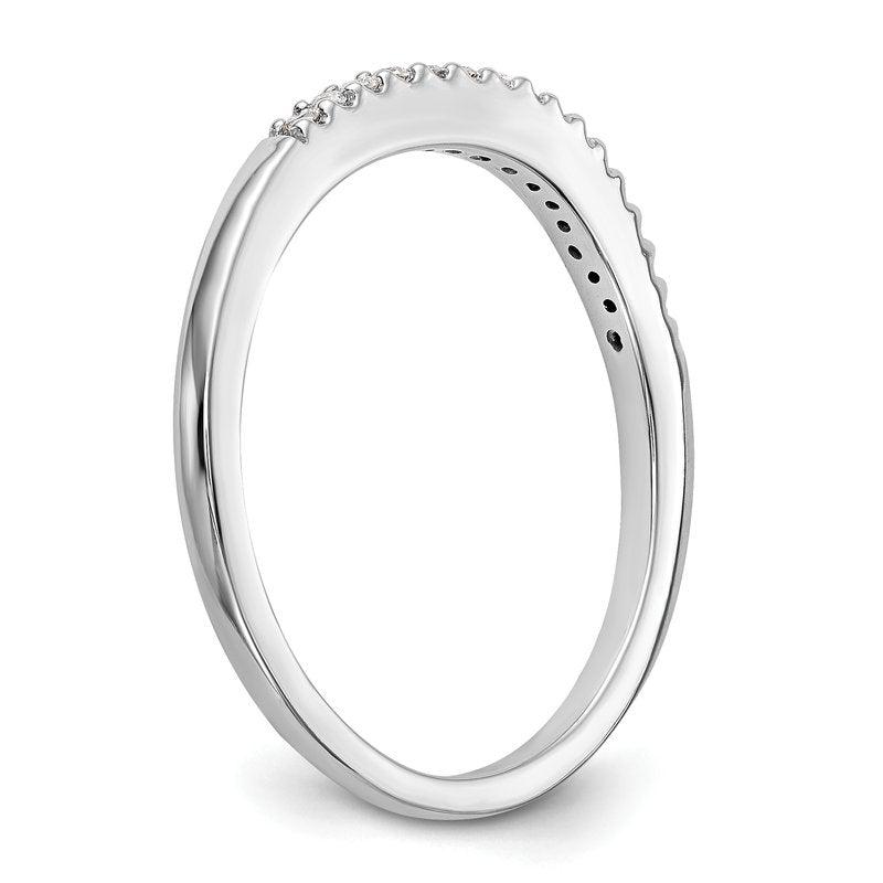 14K White Gold 1/5 carat Lab Grown Diamond VS+ F+ Set of Two Complete Wedding Bands