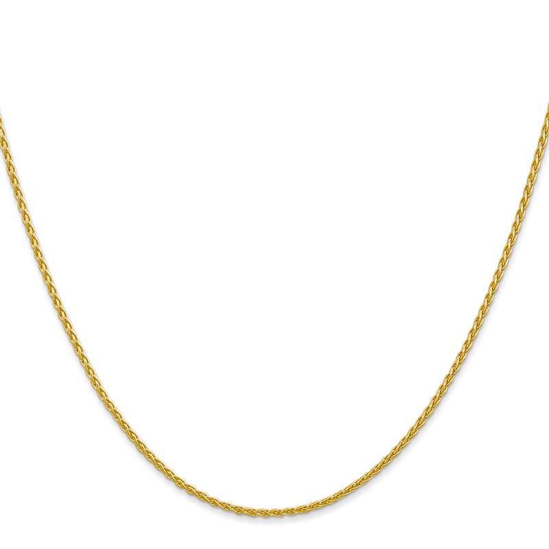 14k 6 inch 1.5mm Parisian Wheat with Lobster Clasp Chain