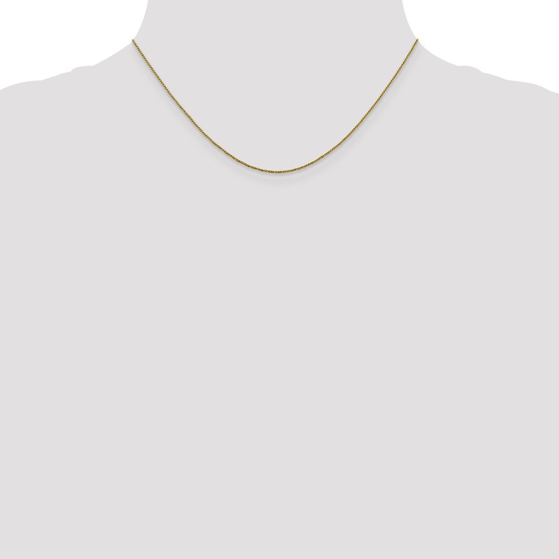 14K .9mm D/C Twisted Box Chain