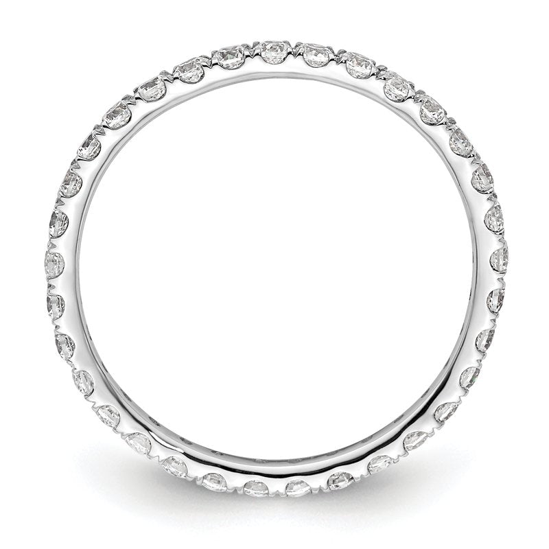 14K Rose Gold 1/2 carat Lab Grown Diamond VS+ F+ Size 4.5 Complete Eternity Band