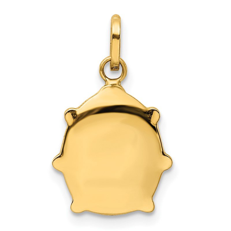 14k Red and Black Enameled Ladybug Charm