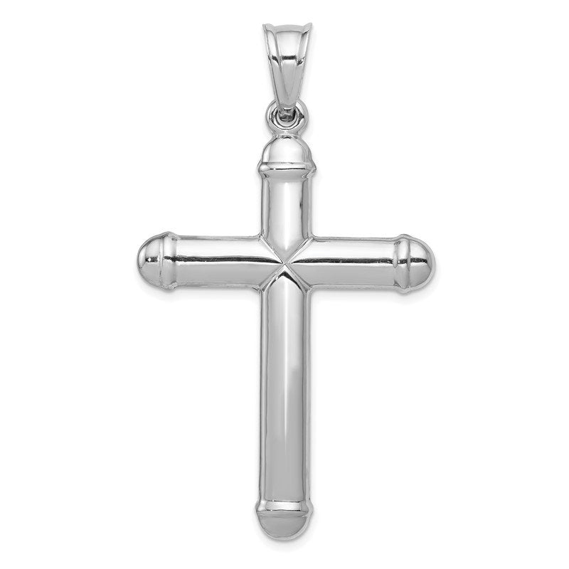 14K White Gold Crucifix Reversible to Cross Pendant