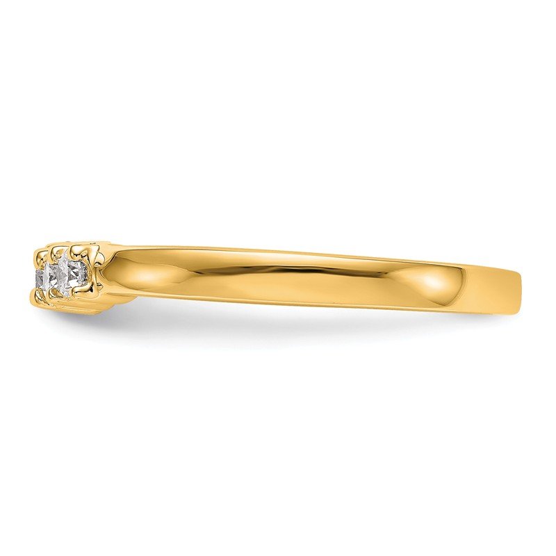 14K White Gold 7/8 carat Lab Grown Diamond VS/SI  D E F  5 Stone Band