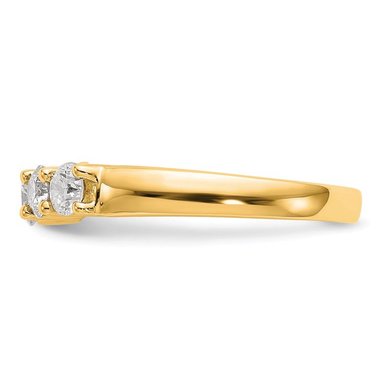 14K White Gold 7/8 carat Lab Grown Diamond VS/SI  D E F  5 Stone Band