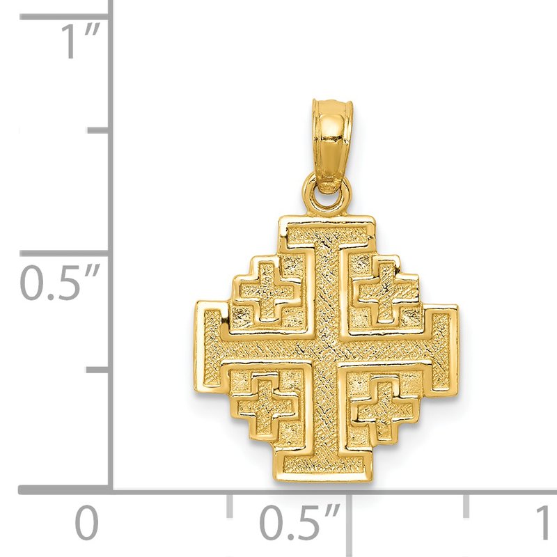 14k Jerusalem Cross Pendant