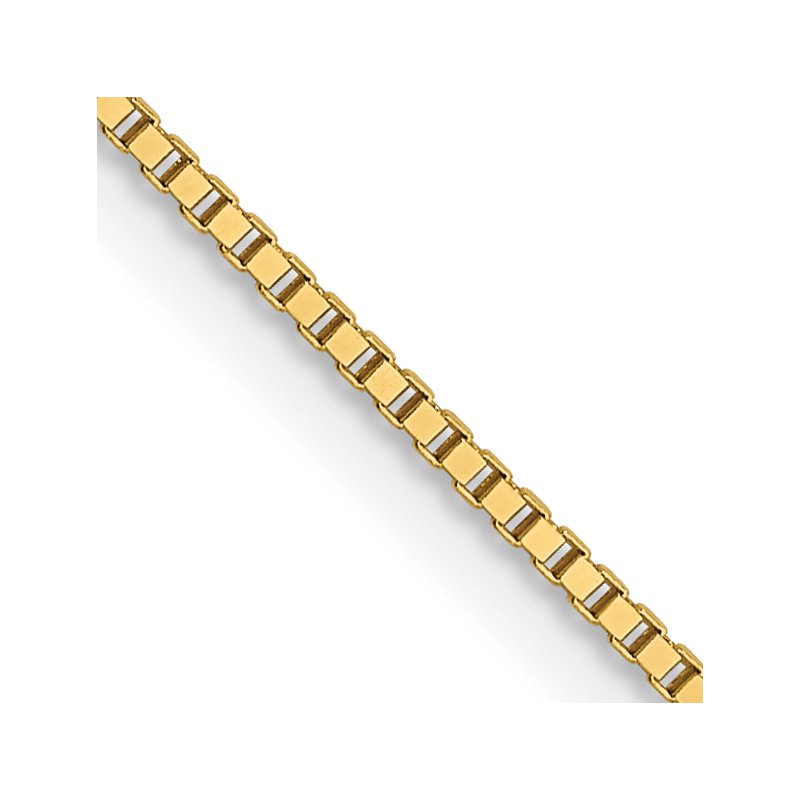 14K .7mm Box with Lobster Clasp Chain