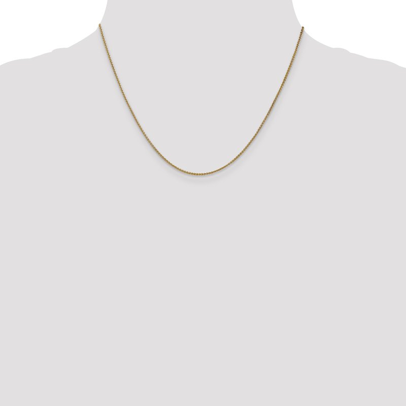 14K 10 inch 1.25mm Spiga with Lobster Clasp Anklet
