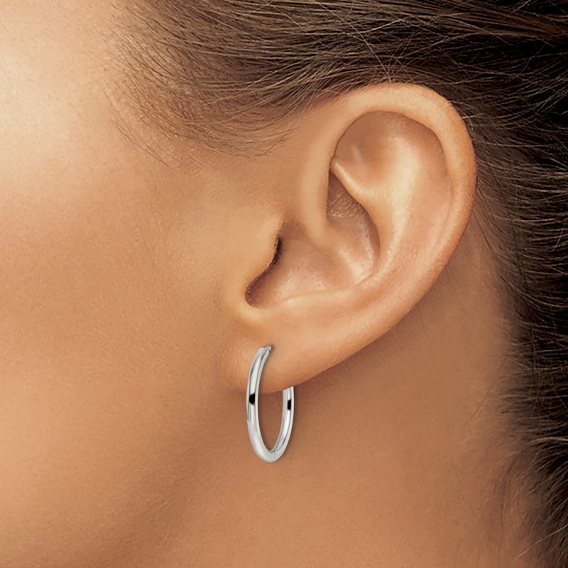 Stainless Steel Polished 2mm Endless Hinged Hoops