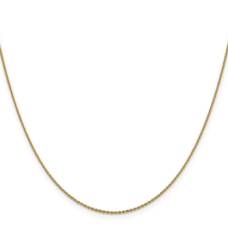 14K 1.15mm D/C Oval Link Chain