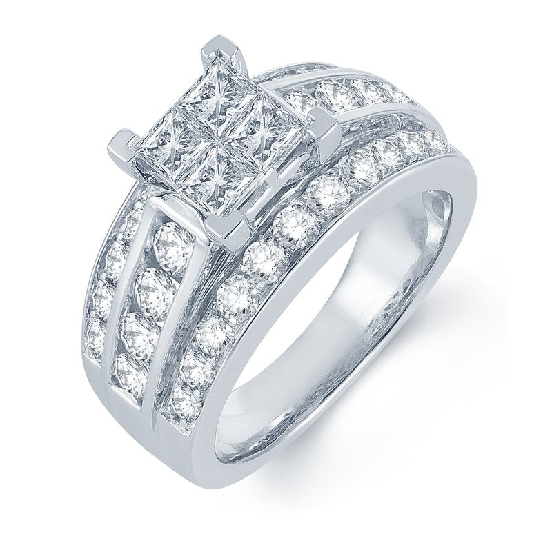 14K  2.62Ct  Pr/Ct   Diamond  Ring.