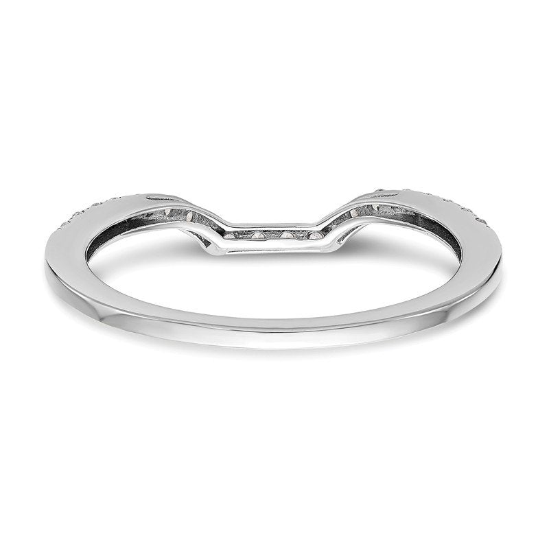 14K White Gold 1/5 carat Lab Grown Diamond VS+ F+ Complete Wedding Band