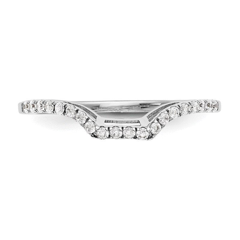 14K White Gold 1/5 carat Lab Grown Diamond VS+ F+ Complete Wedding Band
