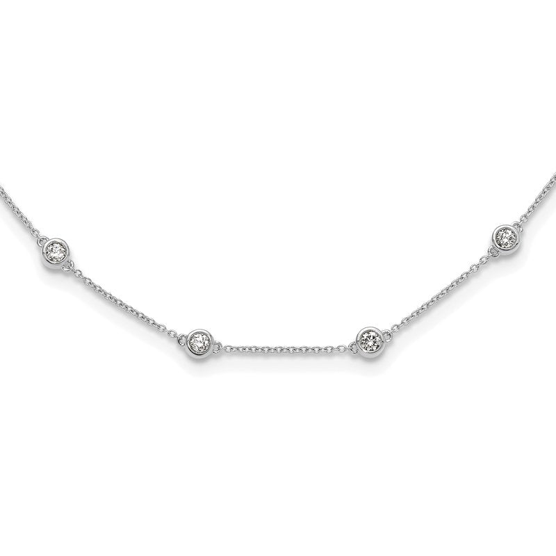14K Rose Gold 3/8 carat Lab Grown Diamond VS+ F+ Complete 7 Station 7 in Bracelet