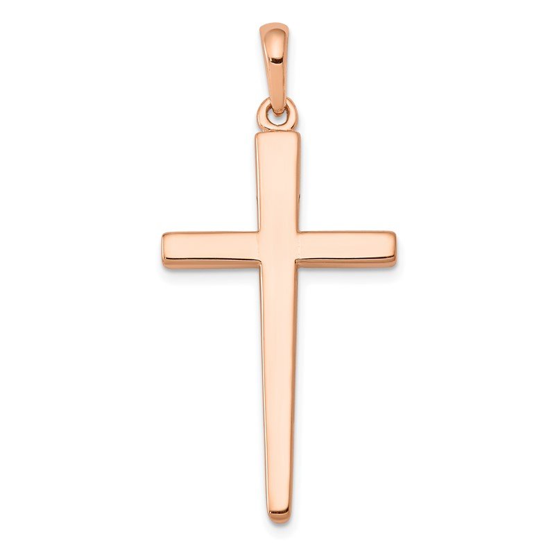 14k Rose Gold Cross Pendant