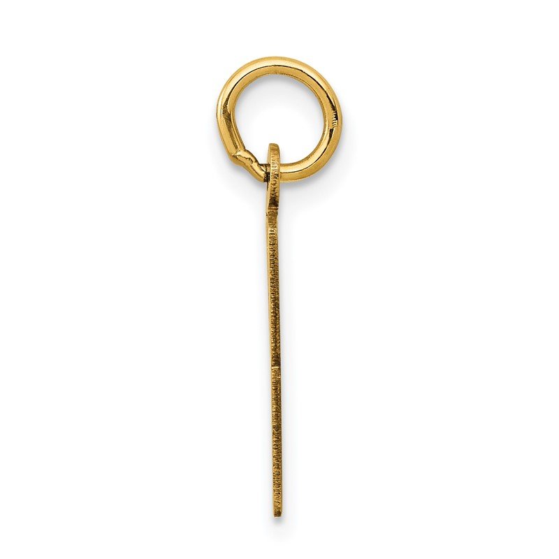 14k Small Elongated Number 38 Charm