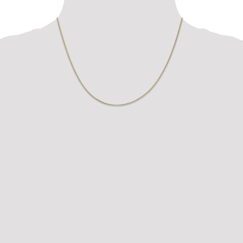 14K 14 inch .5mm Box with Spring Ring Clasp Chain