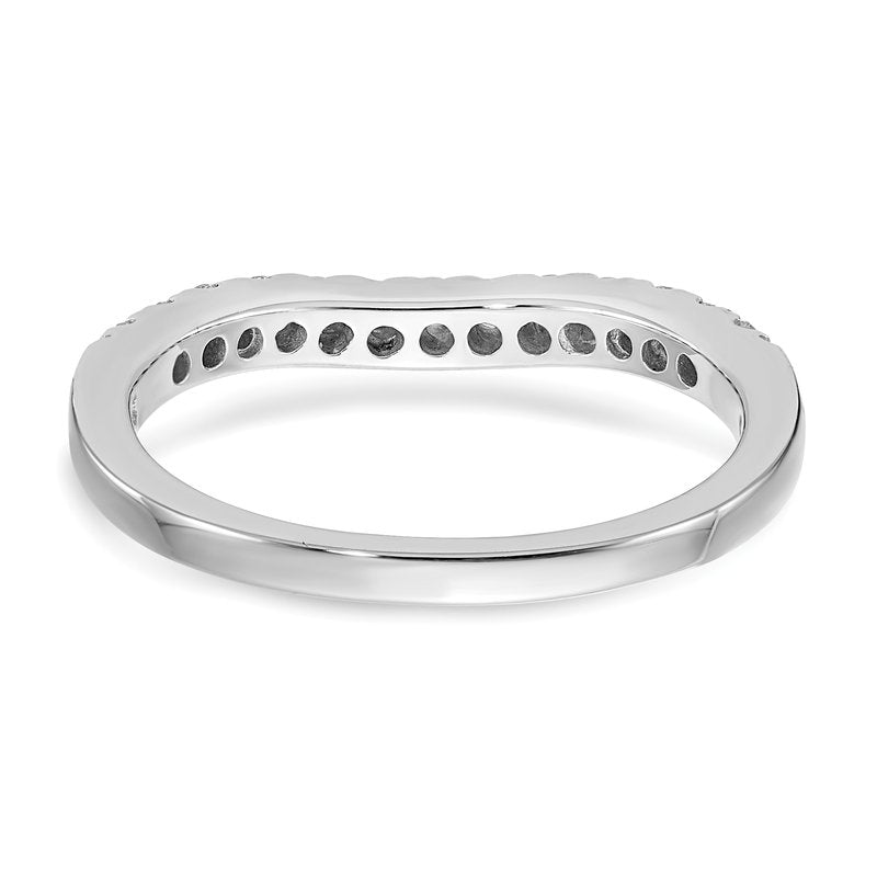 14K White Gold 1/5 carat Lab Grown Diamond VS+ F+ Set of Two Complete Wedding Bands