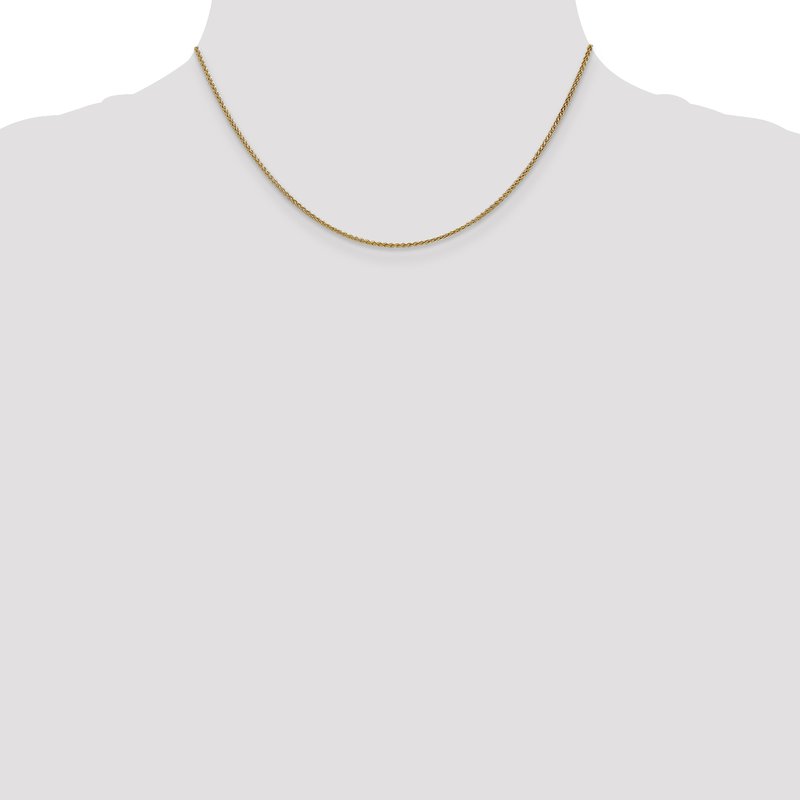 14K 10 inch 1.25mm Spiga with Lobster Clasp Anklet