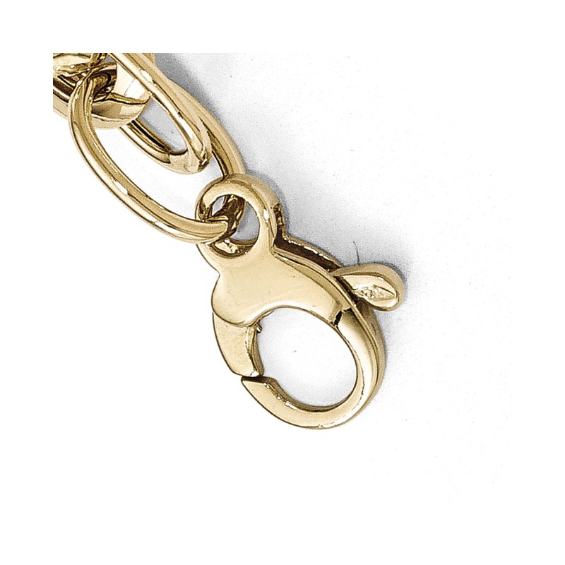 14K Two-tone Polished D/C Fancy Link Bracelet
