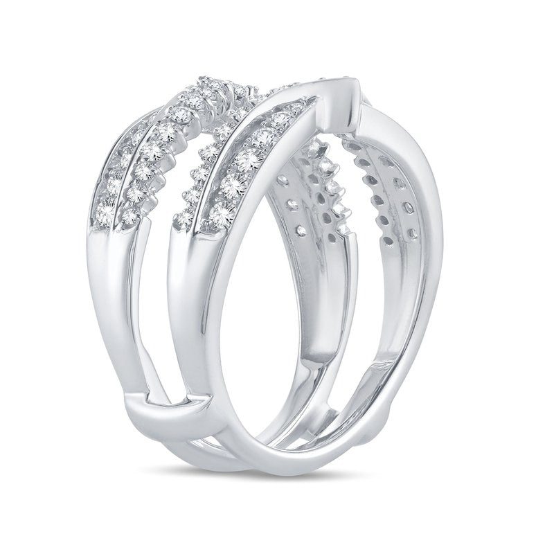 14K 0.75Ct Diamond Ring Guard