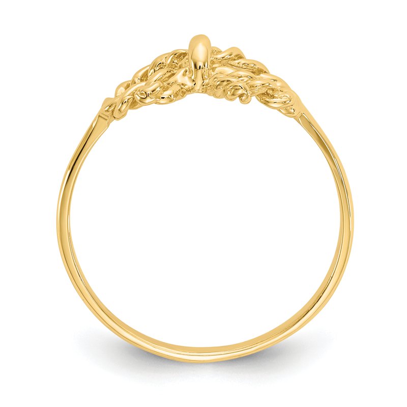 14k Polished Bow Ring