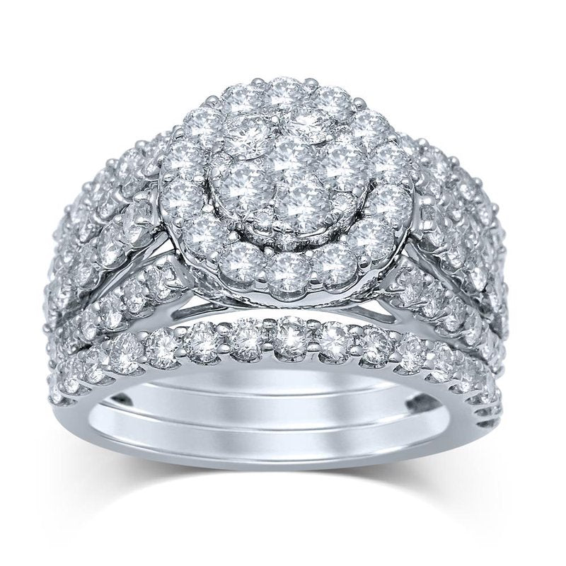 14K 3.08Ct Diamond Bridal  Ring