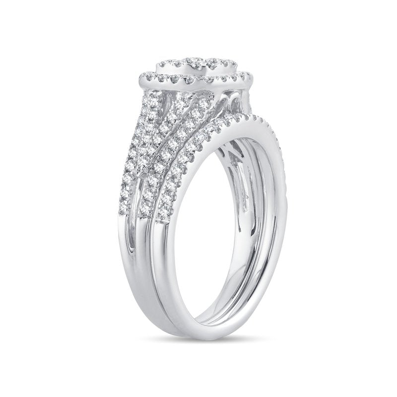 14K  1.00Ct  Diam Bridal Set