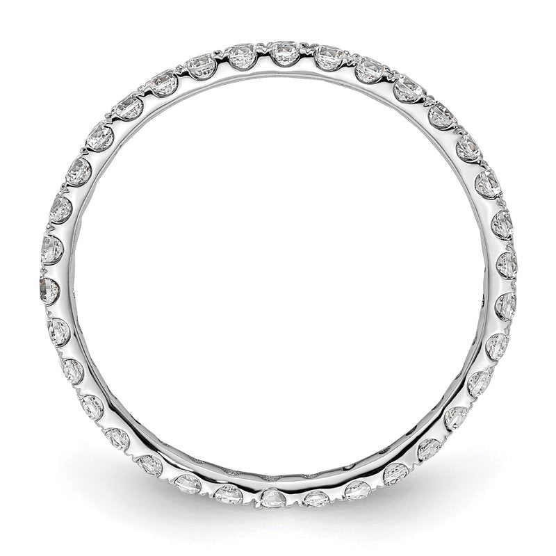 14K Rose Gold 1/2 carat Lab Grown Diamond VS+ F+ Size 4.5 Complete Eternity Band