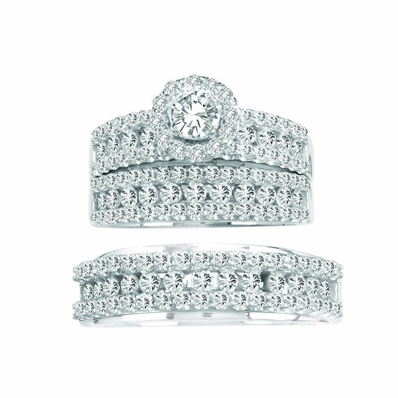 14K 3.01Ct Diamond Trio Set